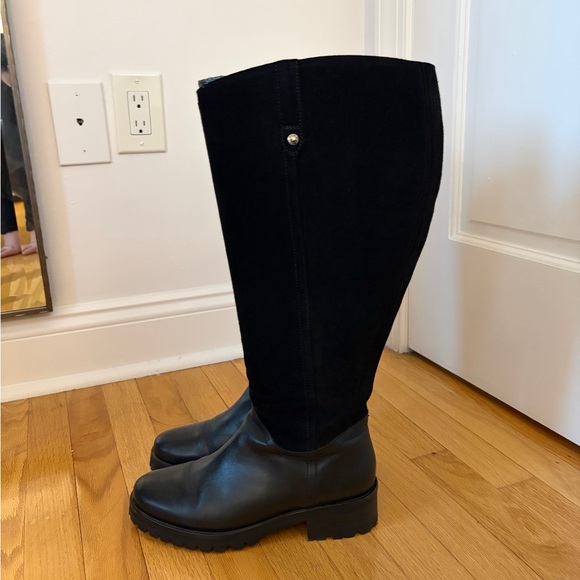 LIKE NEW WIDE CALF DUO BOOTS Knee High High Quality Leather Boots - Picture 5 of 7